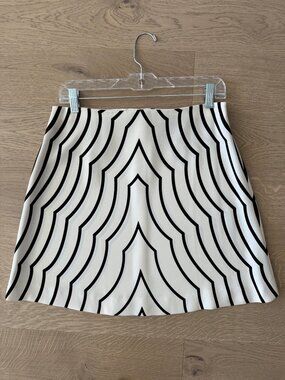Marc Jacobs Radio Waves Printed A-Line Skirt